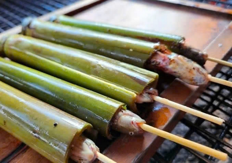 cá lóc nướng ống tre ảnh 4