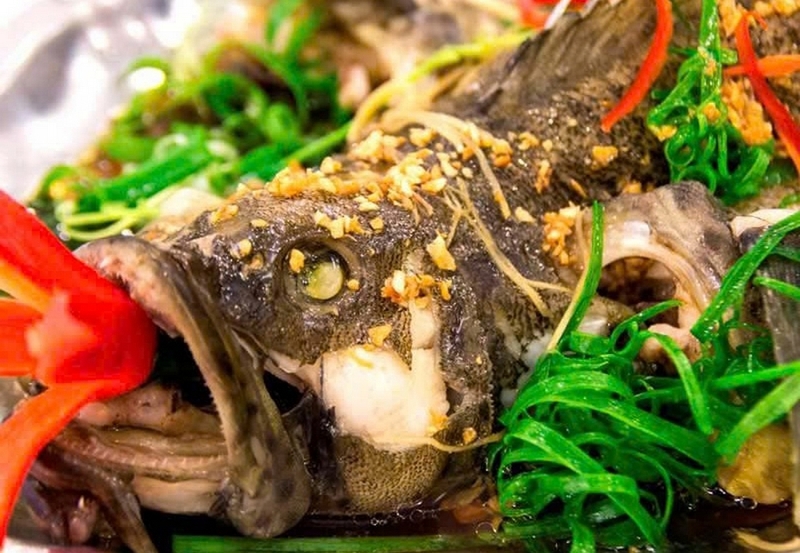 cá mú hấp gừng hành ảnh 6
