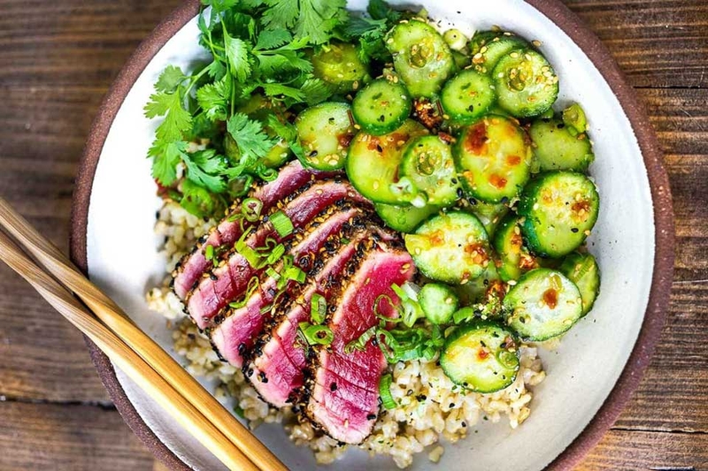 Cá ngừ tẩm vừng áp chảo - 13