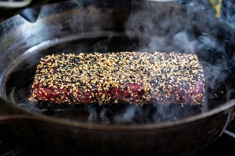 Cá ngừ tẩm vừng áp chảo - 05