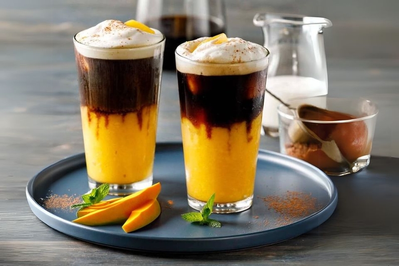 cà phê xoài hấp dẫn