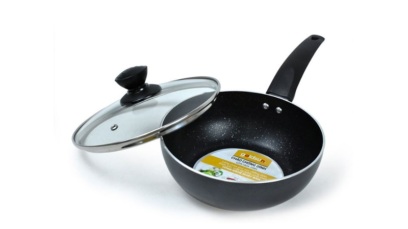 Chảo nhôm sâu lòng chống dính đáy từ 20cm Goldsun GPA1004-20IH