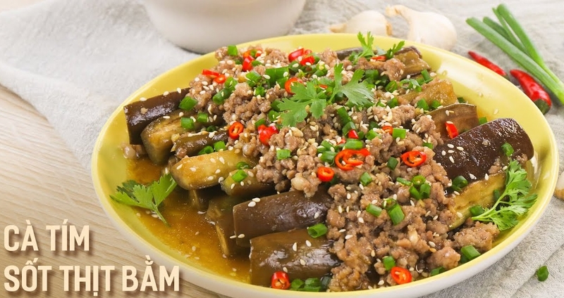 cà tím sốt thịt bằm 2