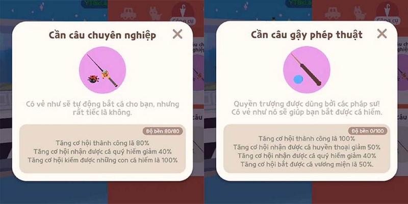 Chọn cần câu và mồi câu phù hợp