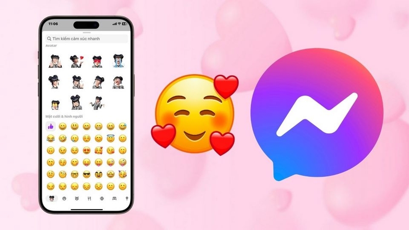 Biểu tượng cảm xúc trên Messenger rất đa dạng