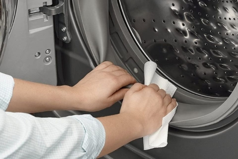 các bước vệ sinh gioăng cao su máy giặt Electrolux