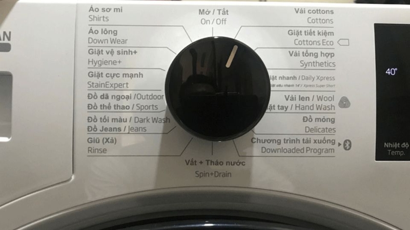 Khám phá tổng quan bảng điều khiển máy giặt Beko