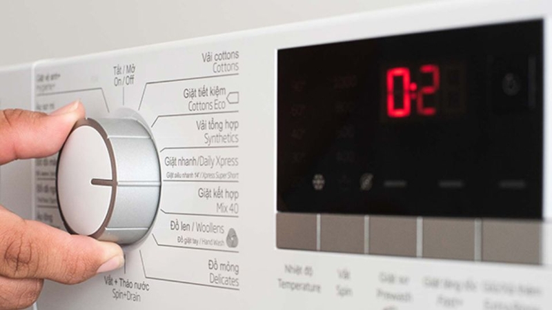 Chọn chương trình giặt