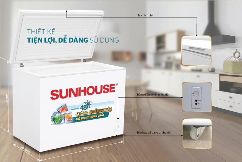 các dòng tủ đông Sunhouse 3