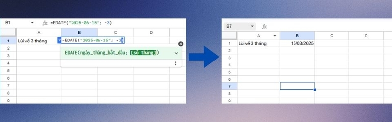 Các hàm ngày tháng trong Google Sheets (ảnh 6)