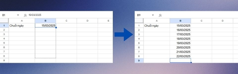 Các hàm ngày tháng trong Google Sheets (ảnh 7)