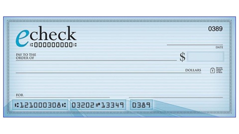 Thanh toán bằng séc trực tuyến