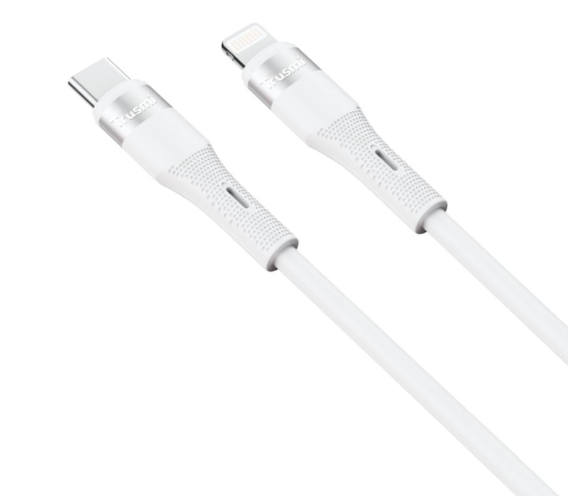 cap usb c to lightning 1m trusmi ca34 075 silicon