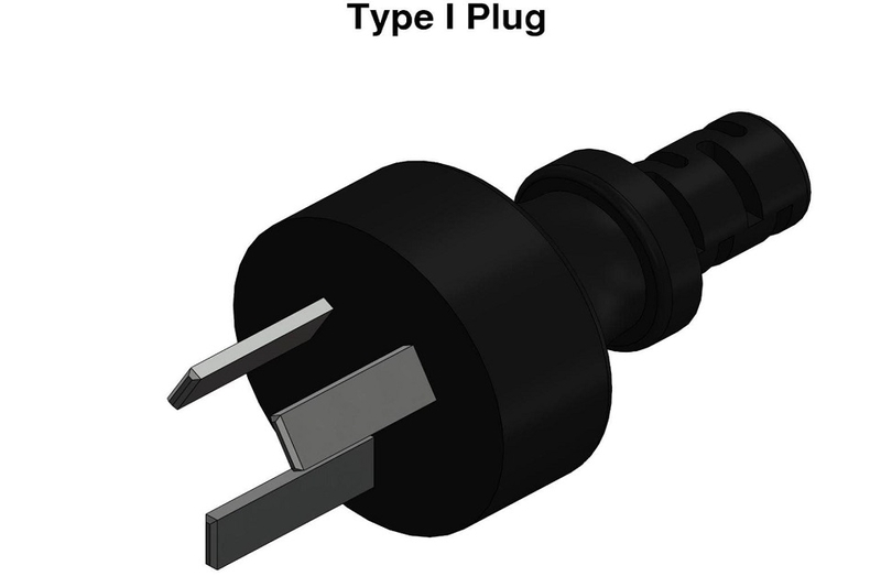 Ổ điện ba chấu Úc nghiêng