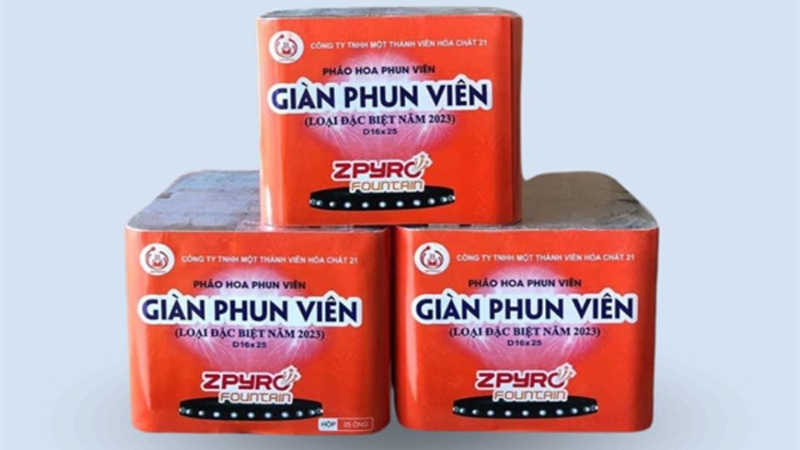 Các loại pháo hoa Bộ Quốc phòng 14