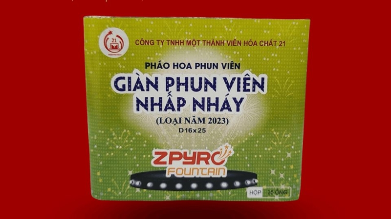 Các loại pháo hoa Bộ Quốc phòng 15