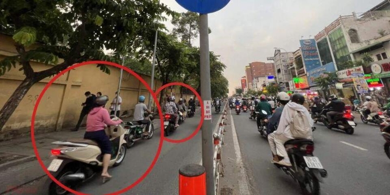 Đi ngược chiều là lỗi nghiêm trọng gây nguy hiểm cho người tham gia giao thông