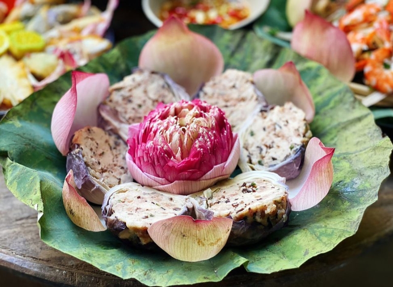 cha hap hoa sen