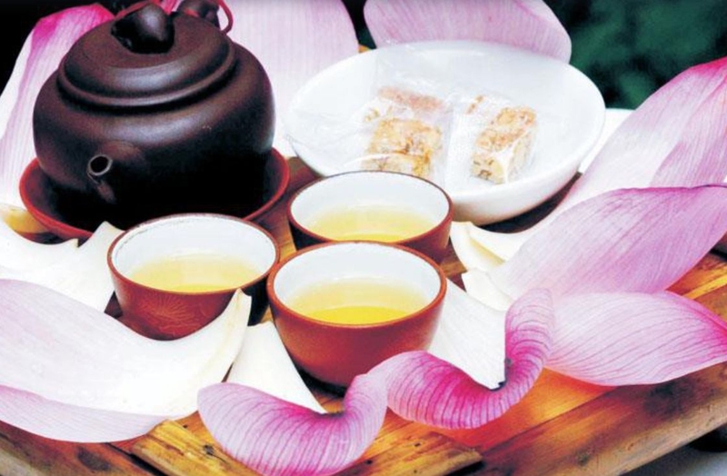 tra hoa sen