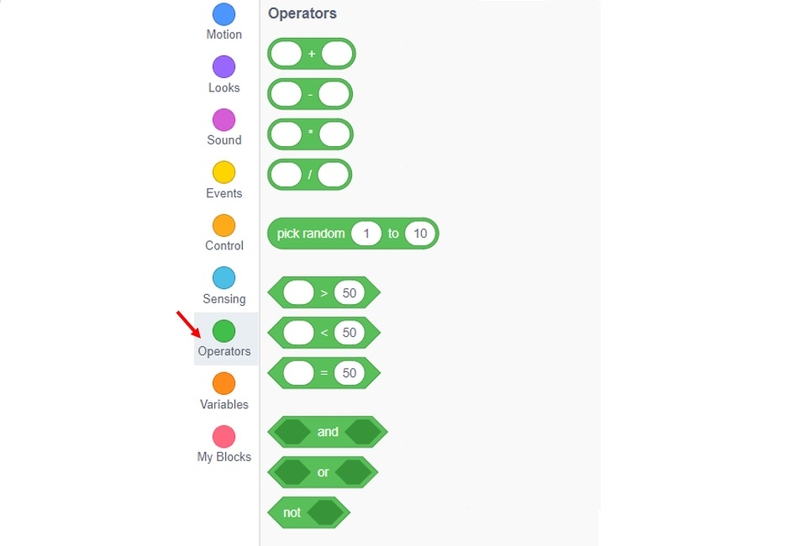 các nhóm lệnh trong Scratch 11