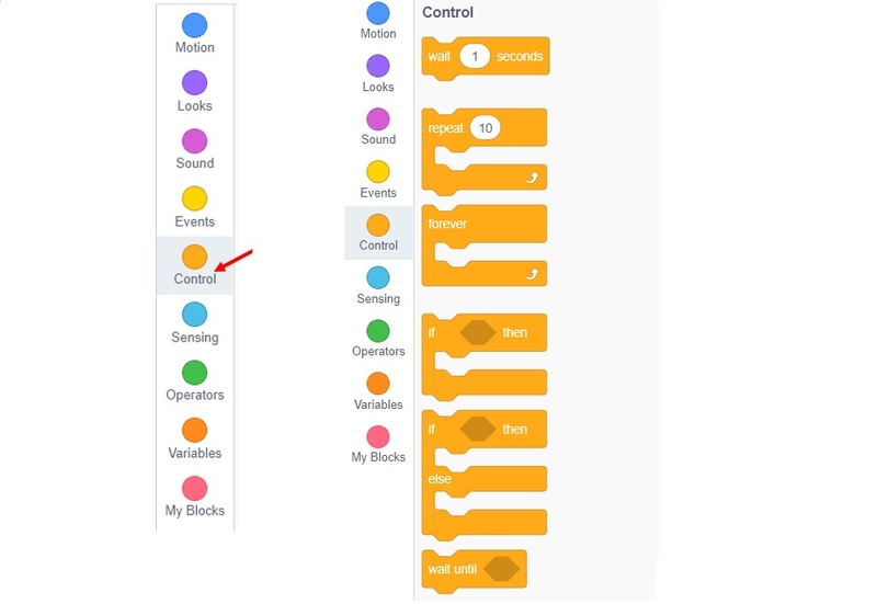 các nhóm lệnh trong Scratch 1