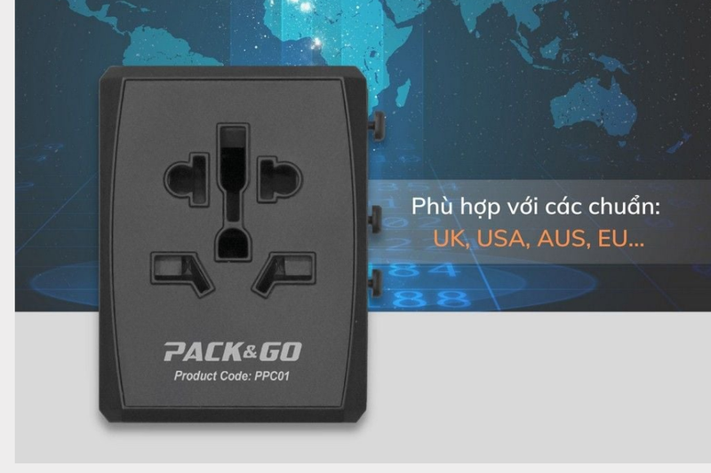 Ổ cắm du lịch đa năng PACK&GO PPC01 2