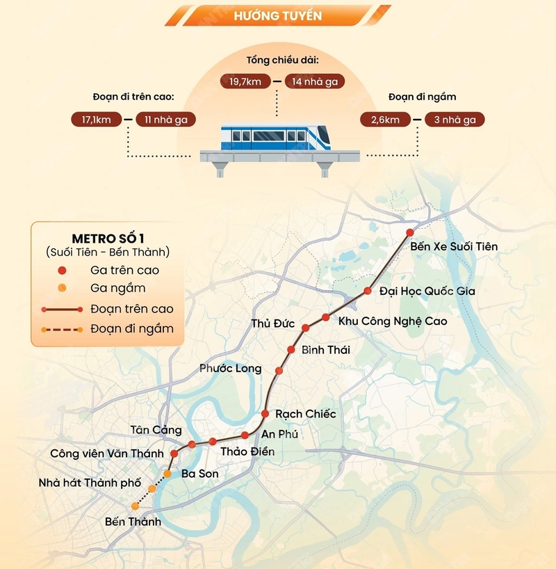 các trạm dừng tuyến Metro số 1 (ảnh 4)