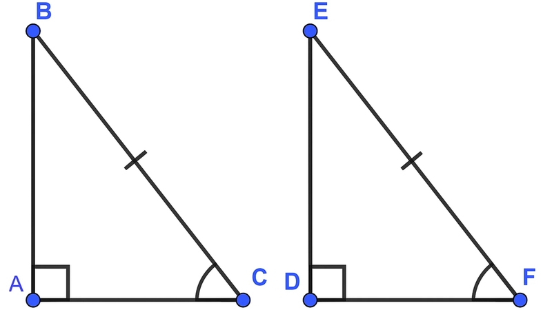 Trường hợp cạnh huyền và một góc nhọn