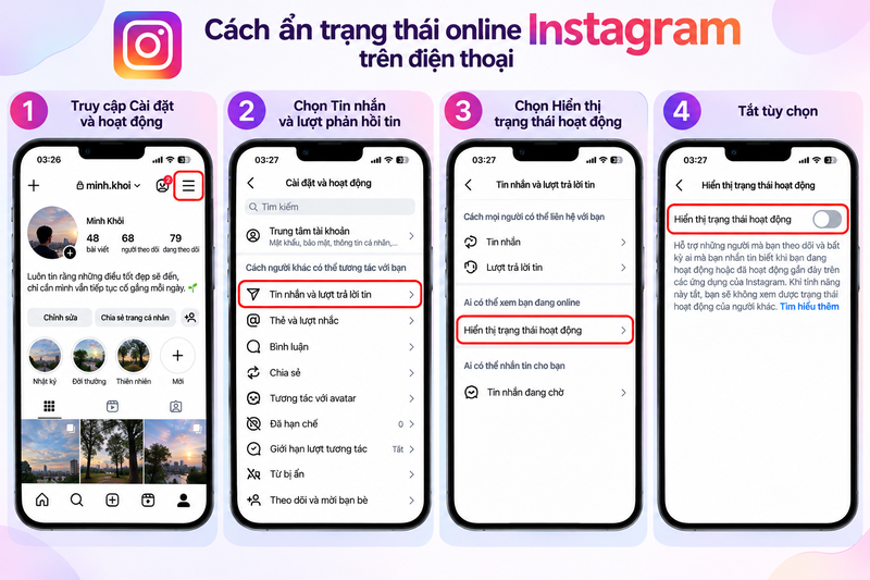 cách ẩn trạng thái online Instagram (ảnh 2)