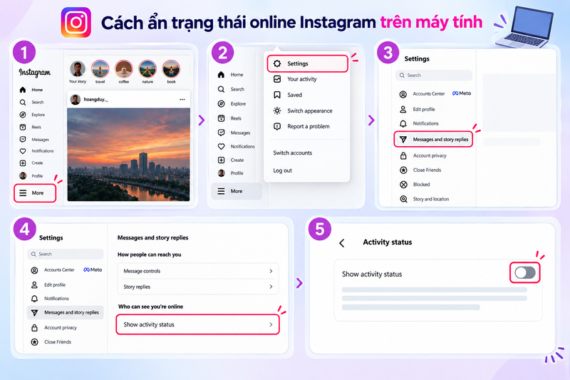cách ẩn trạng thái online Instagram (ảnh 3)