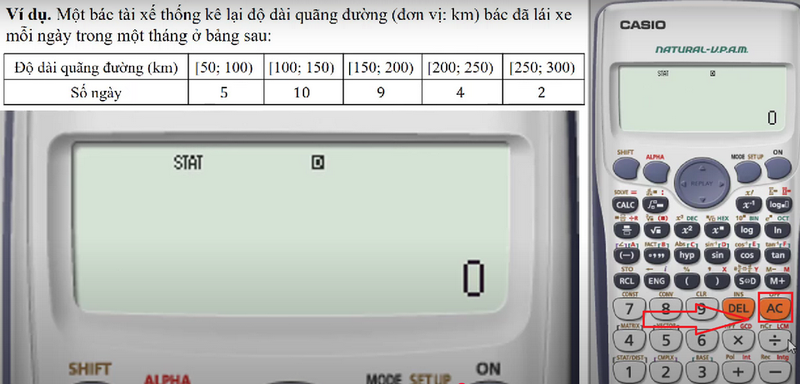 Sau khi nháº­p xong táº¥t cáº£ dá»¯ liá»‡u, nháº¥n phÃ­m [AC]