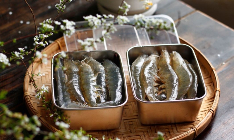cách bảo quản tôm tươi bằng đường trắng 4