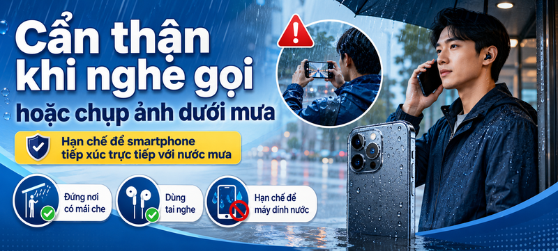 cách bảo vệ smartphone trong mùa mưa 4