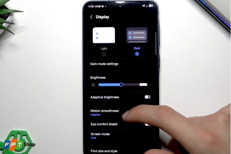 cách bật 120Hz trên Galaxy A57 2