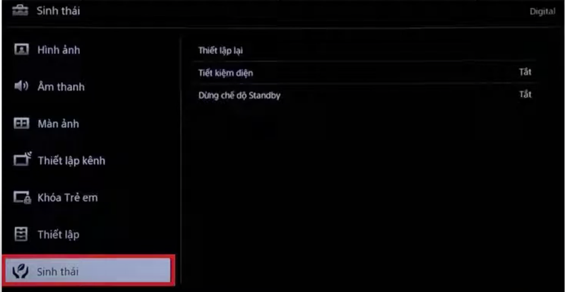 cách bật chế độ tiết kiệm điện trên tivi Sony - hình 1