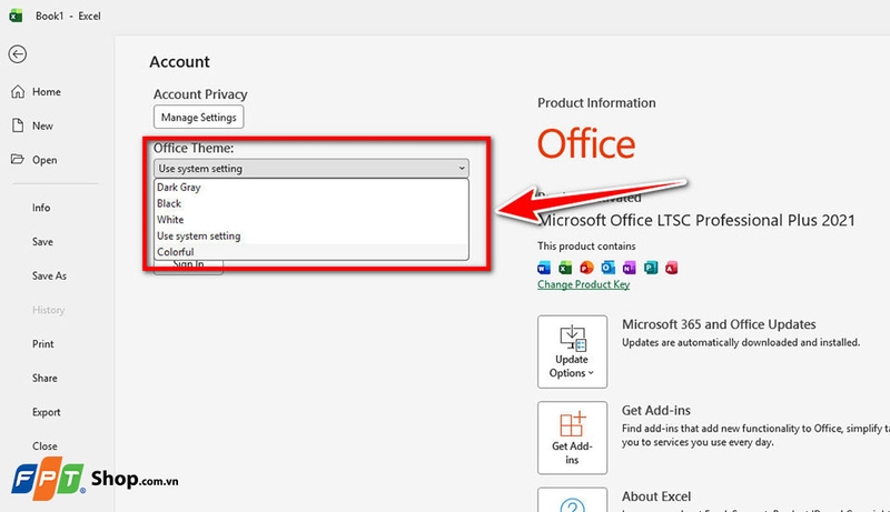 Cách bật Dark Mode Microsoft Office - 06