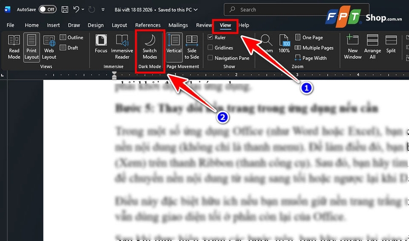 Cách bật Dark Mode Microsoft Office - 08