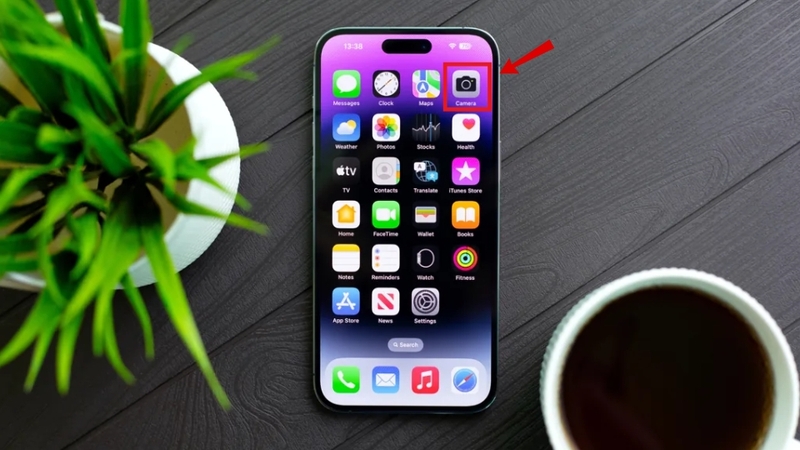 Mở ứng dụng Camera