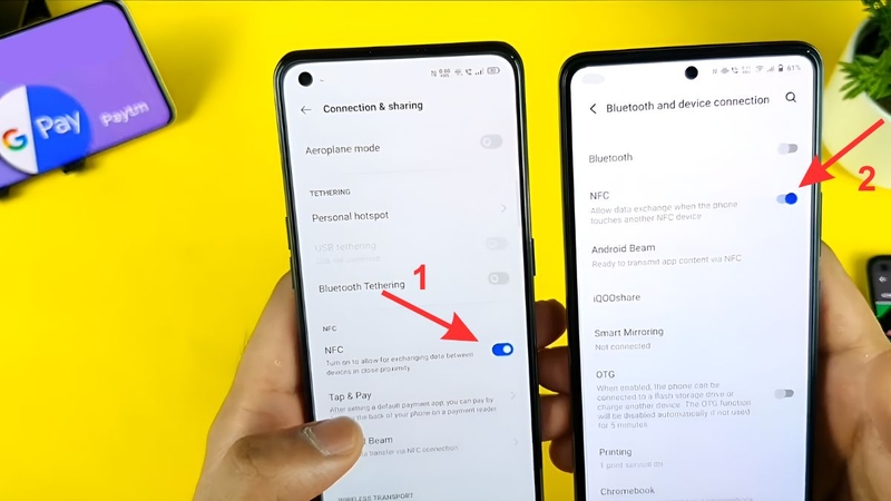 cách bật NFC trên Realme nhanh 4