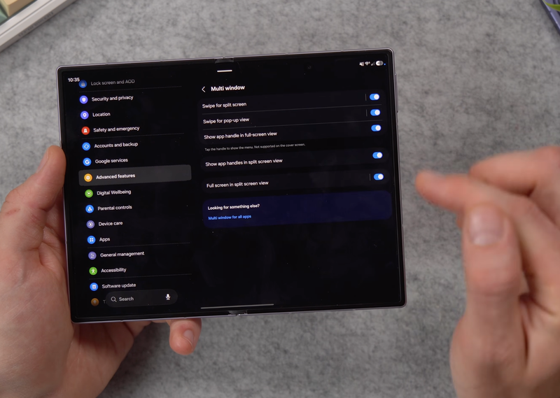 cách bật nút đa nhiệm trên Samsung Z Fold 8 Series - Hình 7