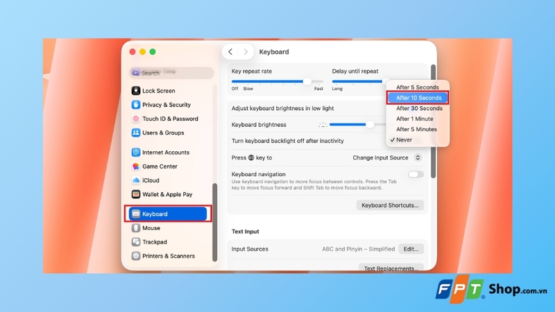 Cách tắt đèn bàn phím MacBook khi không sử dụng