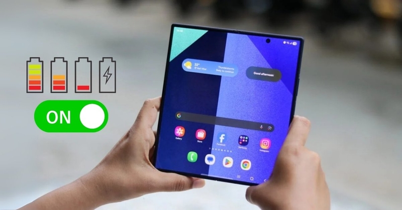 loi ich khi bat tiet kiem pin tren galaxy z fold 7
