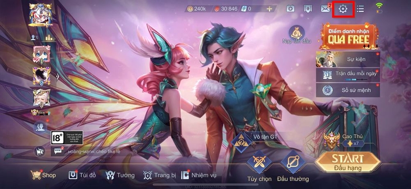Cách bật Chú ý va chạm trong Liên Quân Mobile ảnh 1
