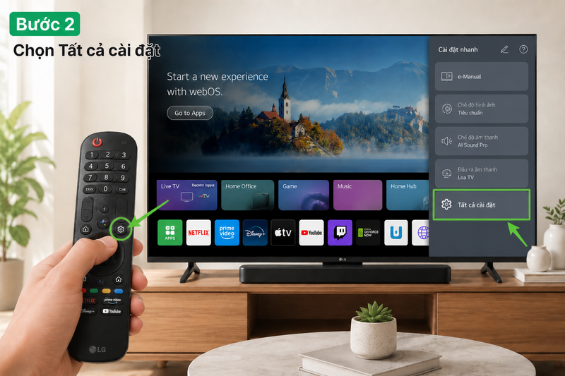 cách bật wifi trên tivi lg webos ảnh 3