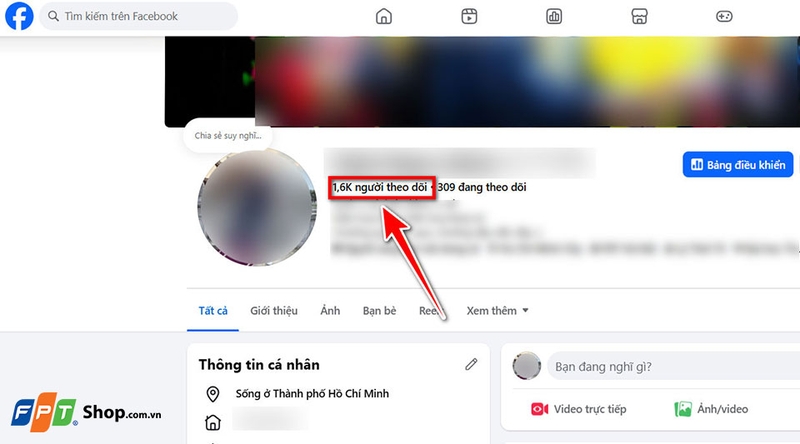 Bạn hãy quan sát các tab xuất hiện bên dưới ảnh bìa