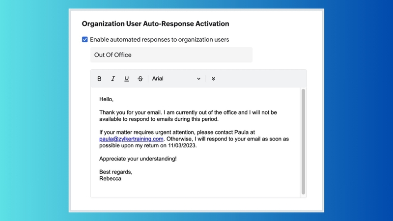 Một số lưu ý khi cài Auto Reply trên Outlook