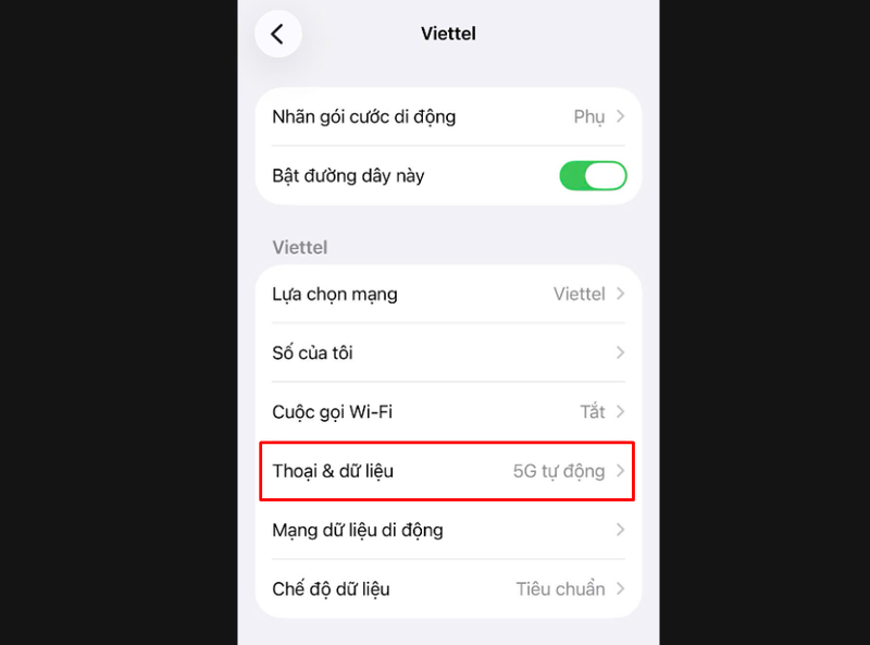 Cài đặt 5G trên điện thoại iPhone - hình 5