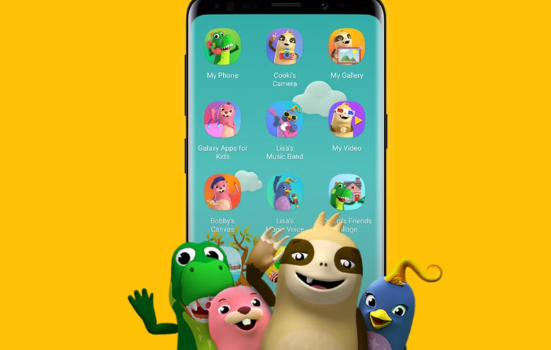 cac muc tinh nang tre em tren samsung kids
