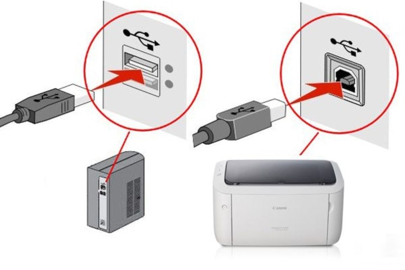 Kết nối Canon LBP 6030 với máy tính
