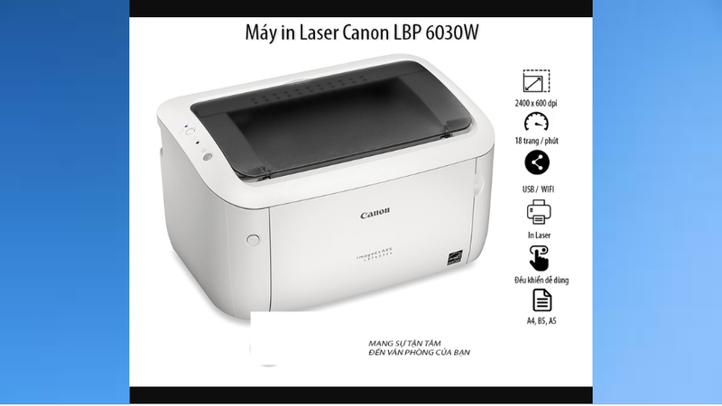 Lưu ý quan trọng khi cài wifi máy in Canon 6030W